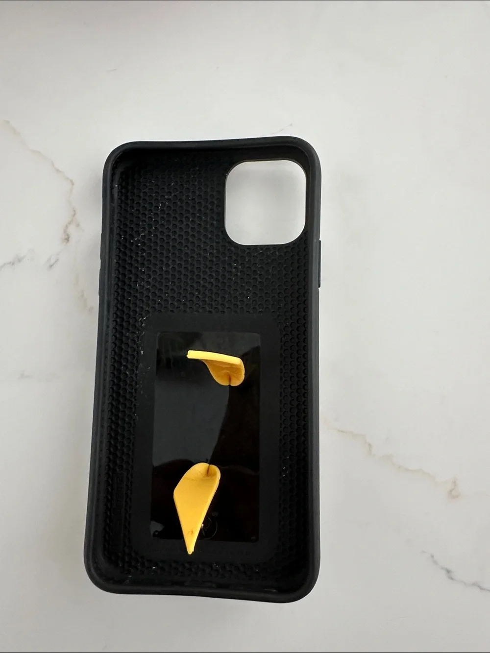 Loopy Case Black Daisy Phone Case with Yellow Accents